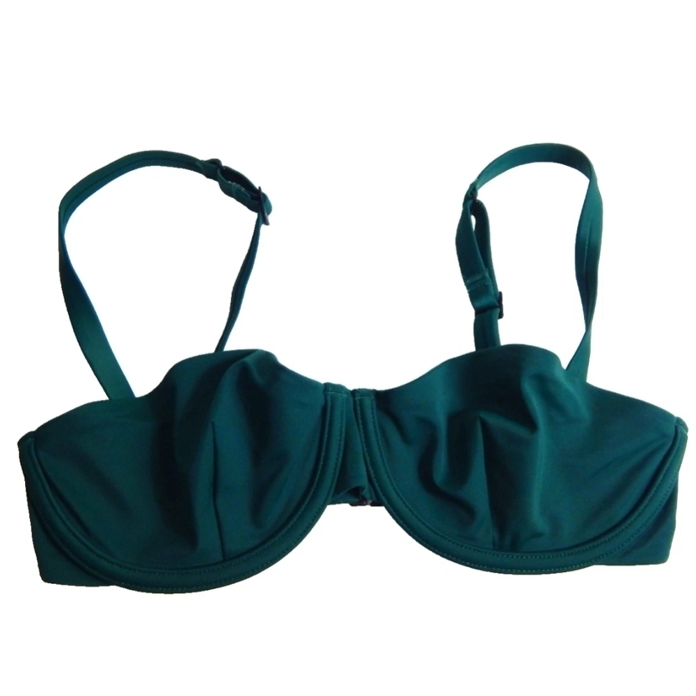 CUUP Dark Green Balconette Bikini Top
